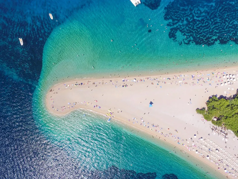 Zlatni Rat, Bol Town, Brac Island, Croatia
